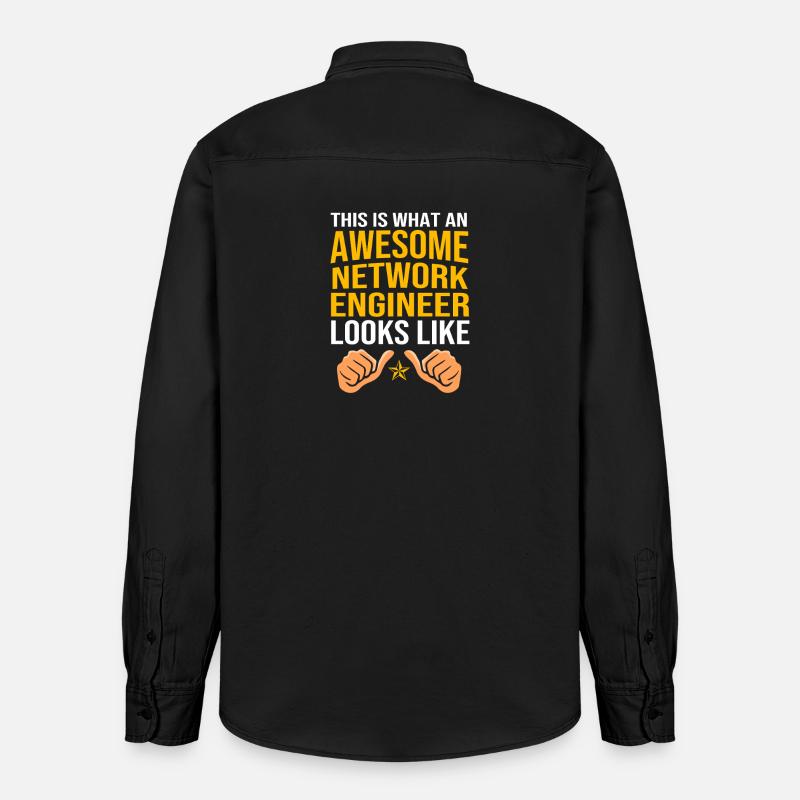 Network Engineer Programmer Computer Scientist - Relaxed Fit Unisex Organic Shirt by Stanley/Stella - washed black