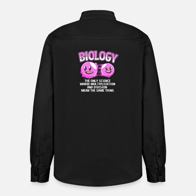 Formule structurale de la molécule - Chemise unisexe coupe décontractée bio Stanley/Stella - noir délavé