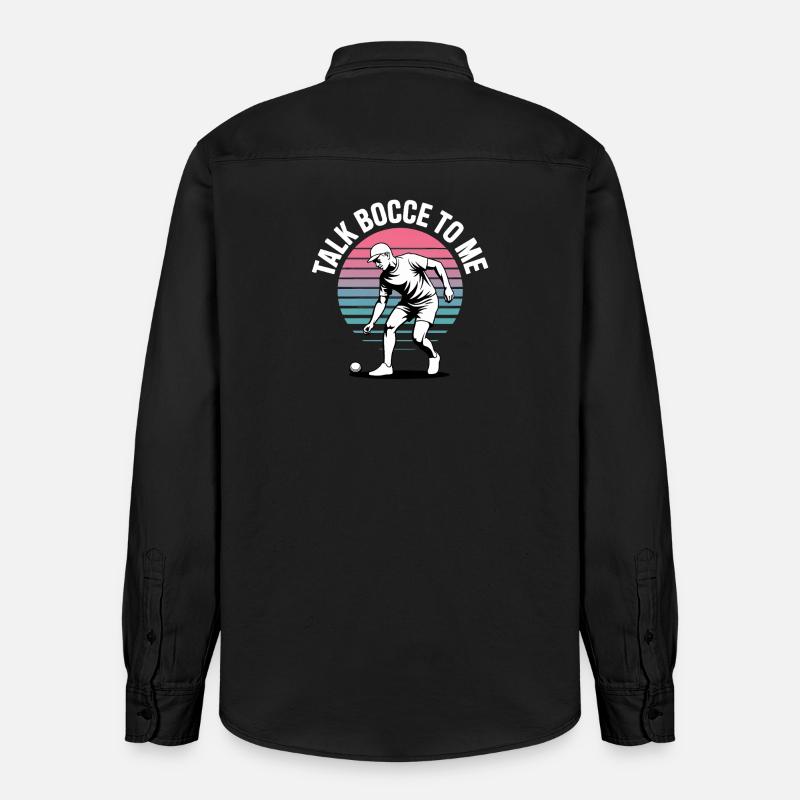 Boccia King Passion de Précision - Chemise unisexe coupe décontractée bio Stanley/Stella - noir délavé