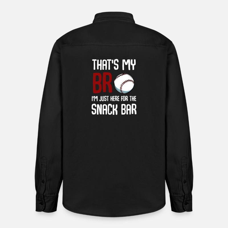 Baseball Snack Bar Tee - Chemise unisexe coupe décontractée bio Stanley/Stella - noir délavé