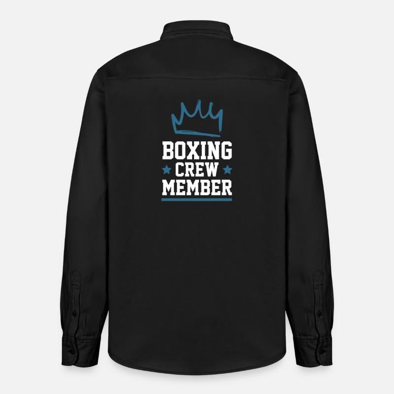 Équipe de boxe - Chemise unisexe coupe décontractée bio Stanley/Stella - noir délavé