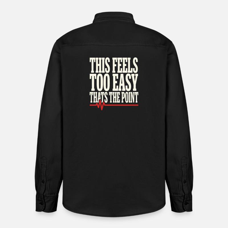 Zone 2 Training Herzfrequenztraining Einfaches - Relaxed Fit Unisex Organic Hemd von Stanley/Stella - washed Black
