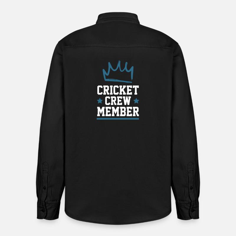 Équipe de cricket - Chemise unisexe coupe décontractée bio Stanley/Stella - noir délavé