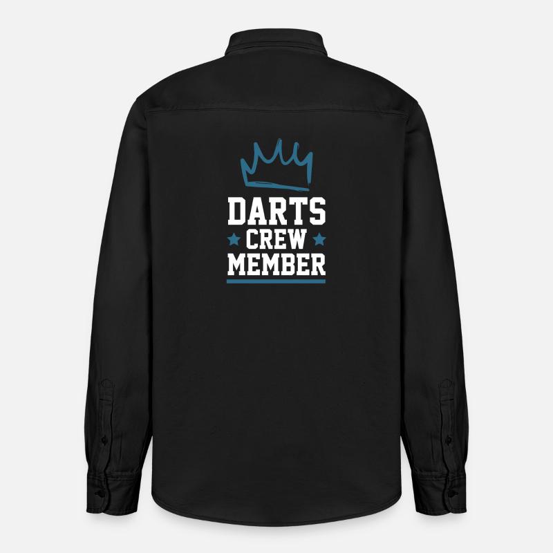 Darts Crew - Relaxed Fit Unisex Organic Hemd von Stanley/Stella - washed Black