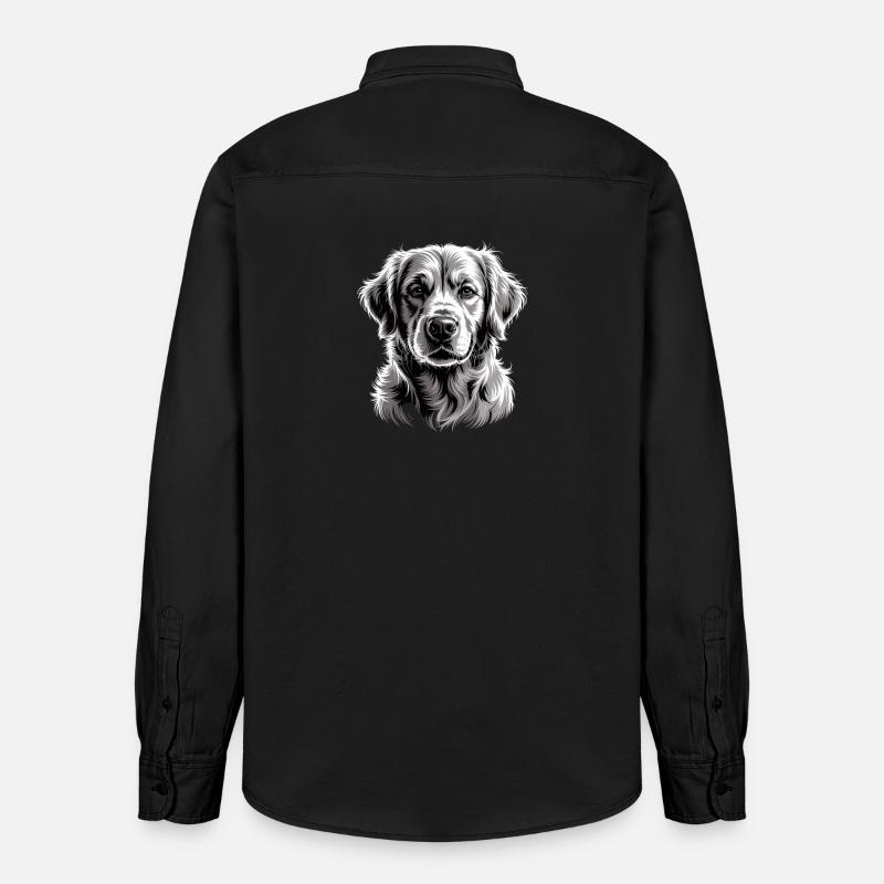 Labrador - Chemise unisexe coupe décontractée bio Stanley/Stella - noir délavé