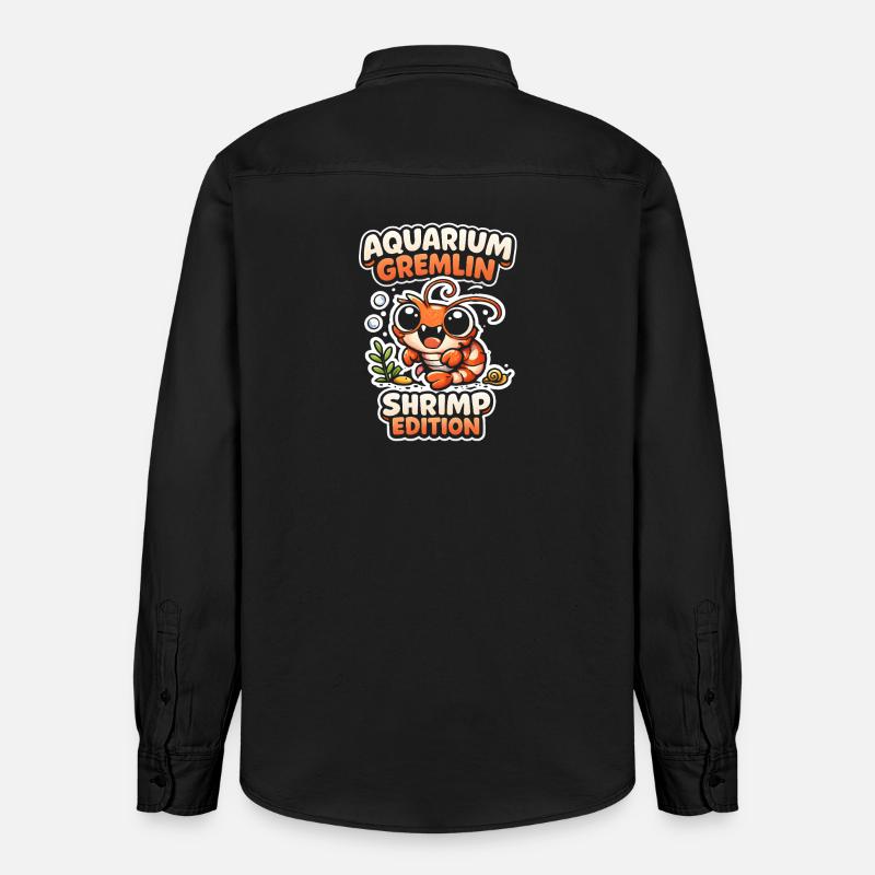 Gremlin d’aquarium | Passe-temps de crevettes - Chemise unisexe coupe décontractée bio Stanley/Stella - noir délavé