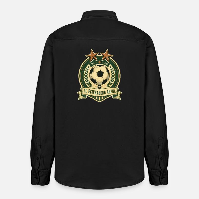 FC Feierabend Arena - Chemise unisexe coupe décontractée bio Stanley/Stella - noir délavé