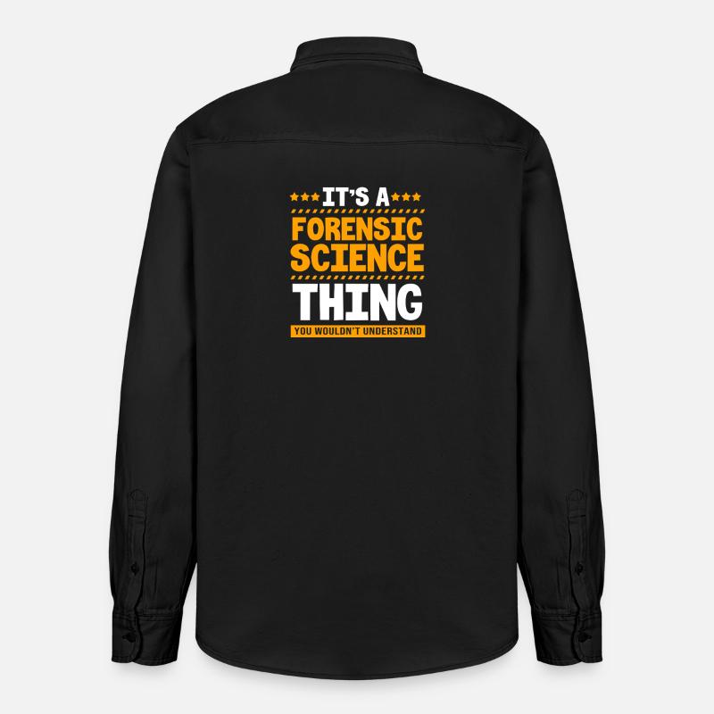 Forensics Forensic Experts - Relaxed Fit Unisex Organic Shirt by Stanley/Stella - washed black