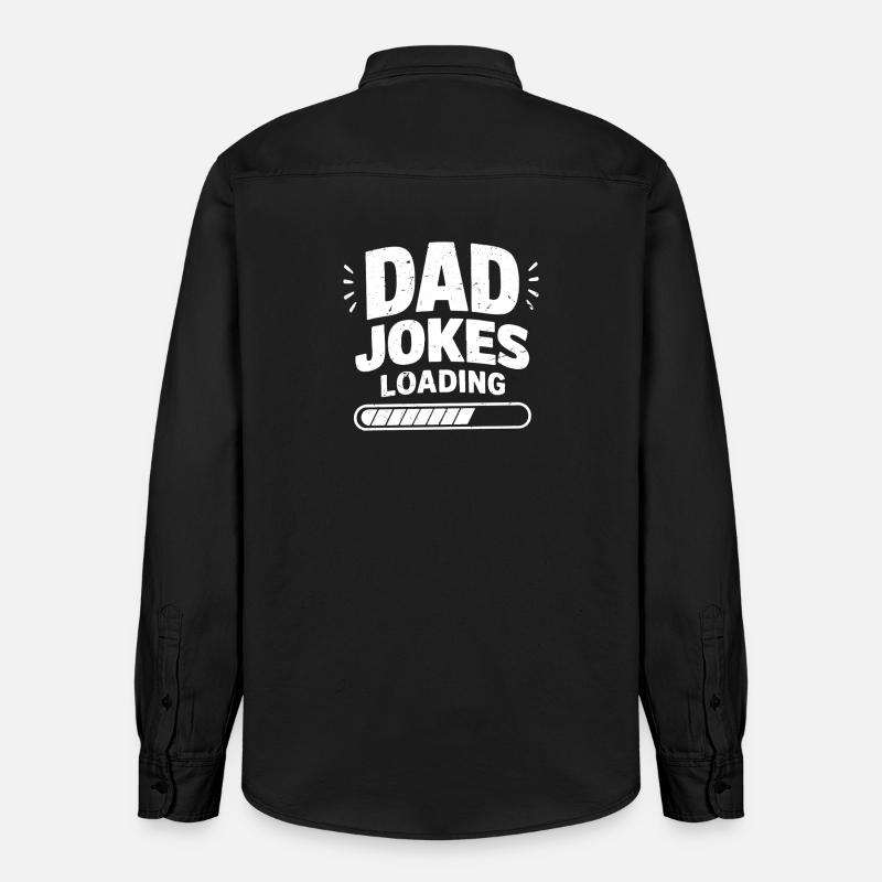 Blagues de papa en charge - Chemise unisexe coupe décontractée bio Stanley/Stella - noir délavé