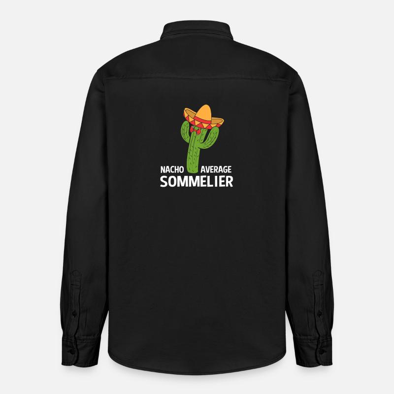 Sommelier du vin - Chemise unisexe coupe décontractée bio Stanley/Stella - noir délavé