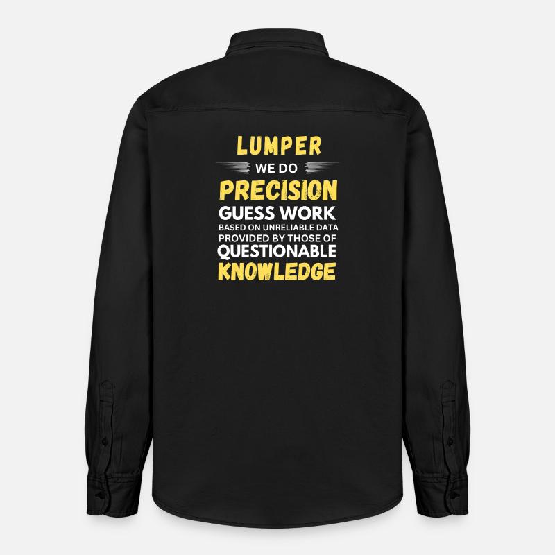 Lumper Précision Devine Entrepôt Drôle - Chemise unisexe coupe décontractée bio Stanley/Stella - noir délavé