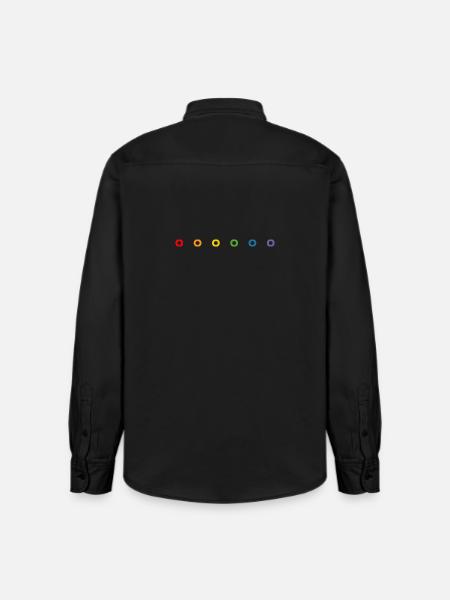 LGBT regnbue donuts LGBT lgbtqi queer - Stanley/Stella unisex skjorte afslappet pasform økologisk - washed black