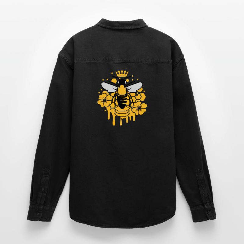 Eine Biene mit einer Krone Relaxed Fit Unisex Organic Hemd von Stanley/Stella