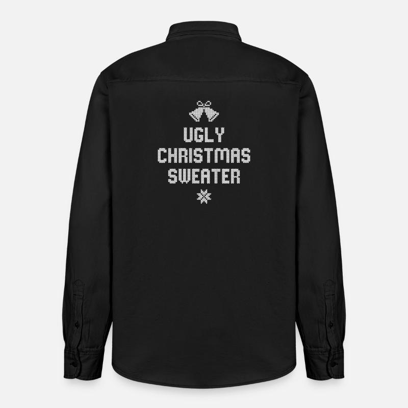 Pull de Noël - Chemise unisexe coupe décontractée bio Stanley/Stella - noir délavé