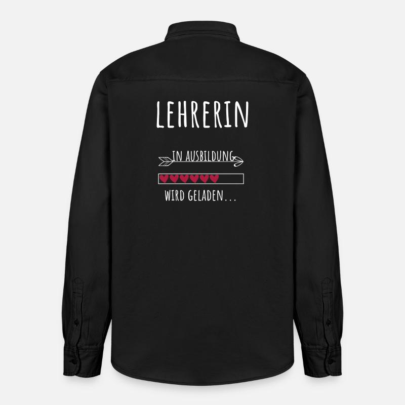 Lehramt Studentin Beruf Ausbildung Lehrerin - Relaxed Fit Unisex Organic Hemd von Stanley/Stella - washed Black