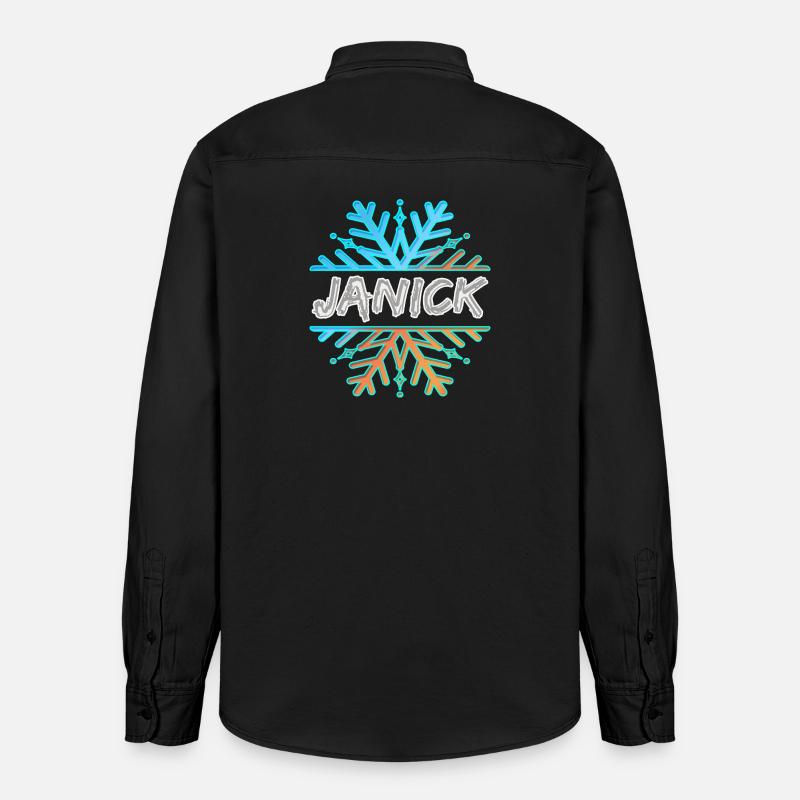 Janick - Chemise unisexe coupe décontractée bio Stanley/Stella - noir délavé