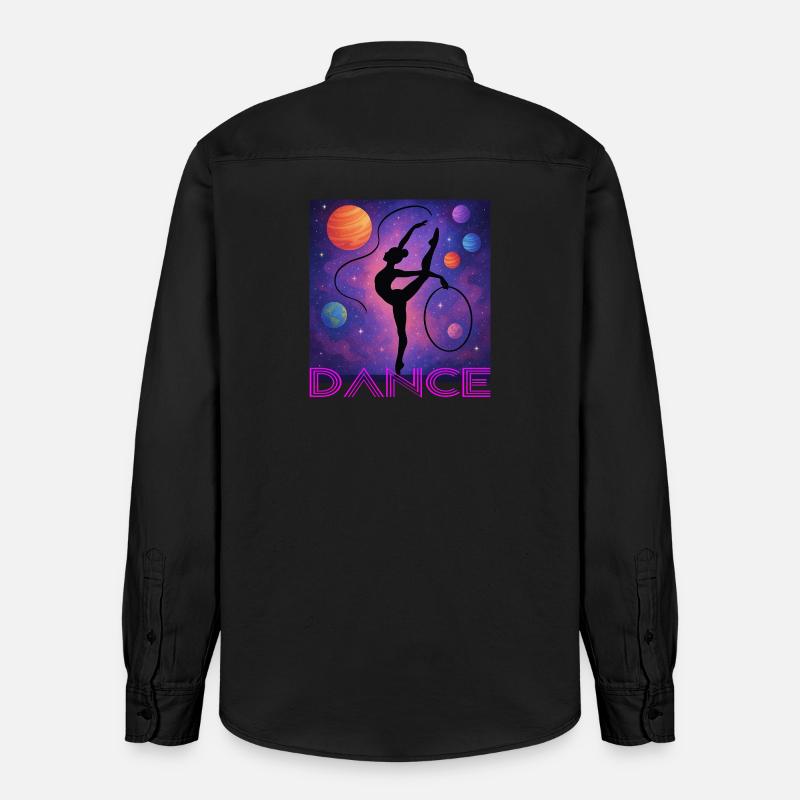 Danser - Chemise unisexe coupe décontractée bio Stanley/Stella - noir délavé