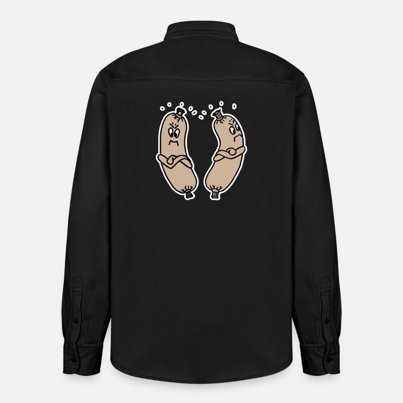 beleidigte Leberwurst - Relaxed Fit Unisex Organic Hemd von Stanley/Stella - washed Black