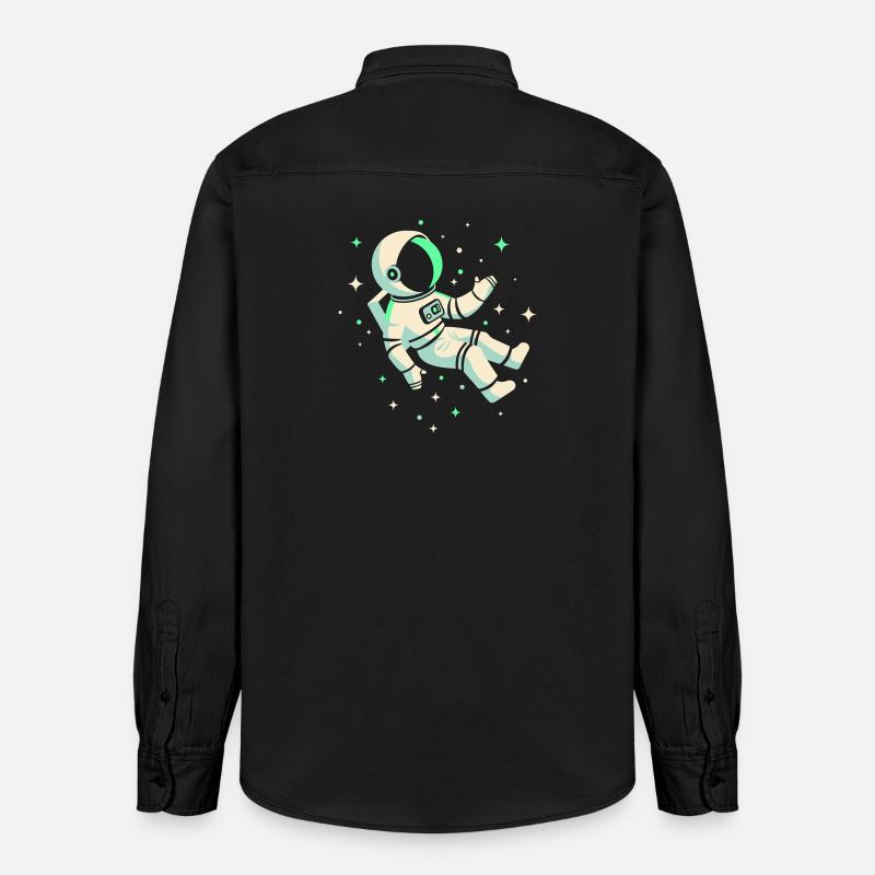 Astronaute - Chemise unisexe coupe décontractée bio Stanley/Stella - noir délavé