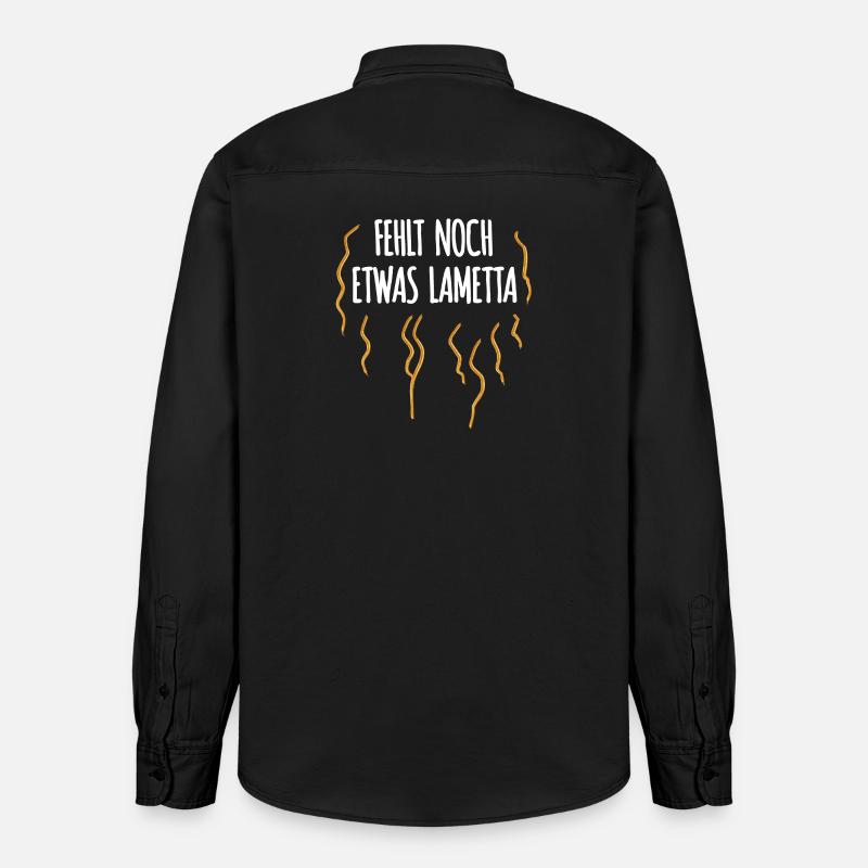 Fehlt Noch Etwas Lametta - Relaxed Fit Unisex Organic Hemd von Stanley/Stella - washed Black