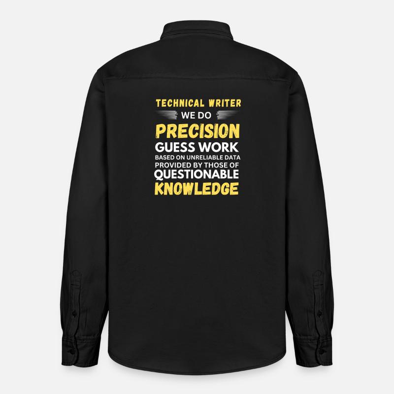 Technical Writer Precision Guesswork - Relaxed Fit Unisex Organic Shirt by Stanley/Stella - washed black