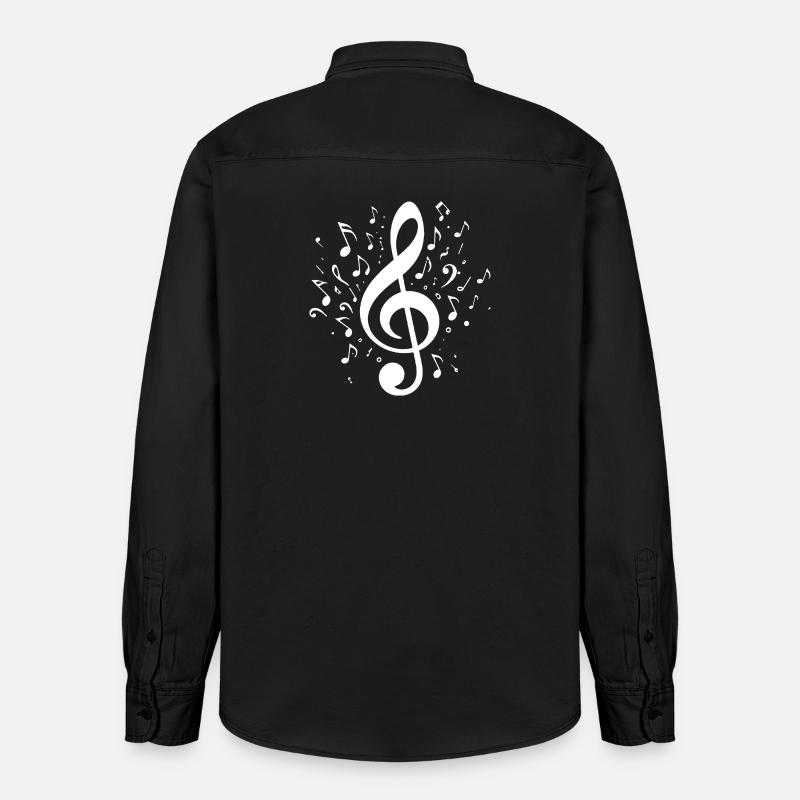 Clé explosive avec notes - Chemise unisexe coupe décontractée bio Stanley/Stella - noir délavé