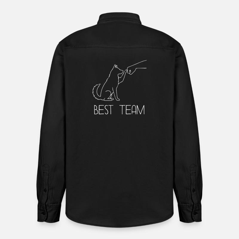 Équipe Husky Faust - Chemise unisexe coupe décontractée bio Stanley/Stella - noir délavé