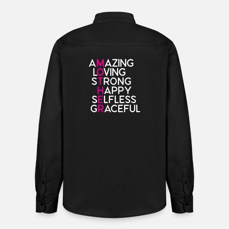 Die beste Mutter aller Zeiten - Relaxed Fit Unisex Organic Hemd von Stanley/Stella - washed Black