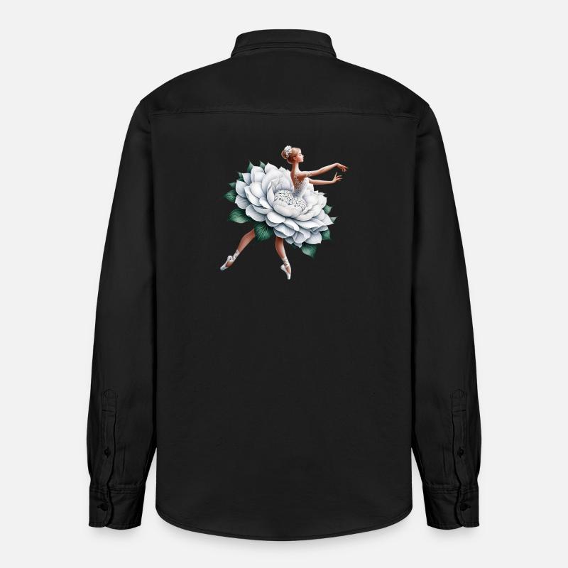 Danseuse de ballet avec tutu - Chemise unisexe coupe décontractée bio Stanley/Stella - noir délavé