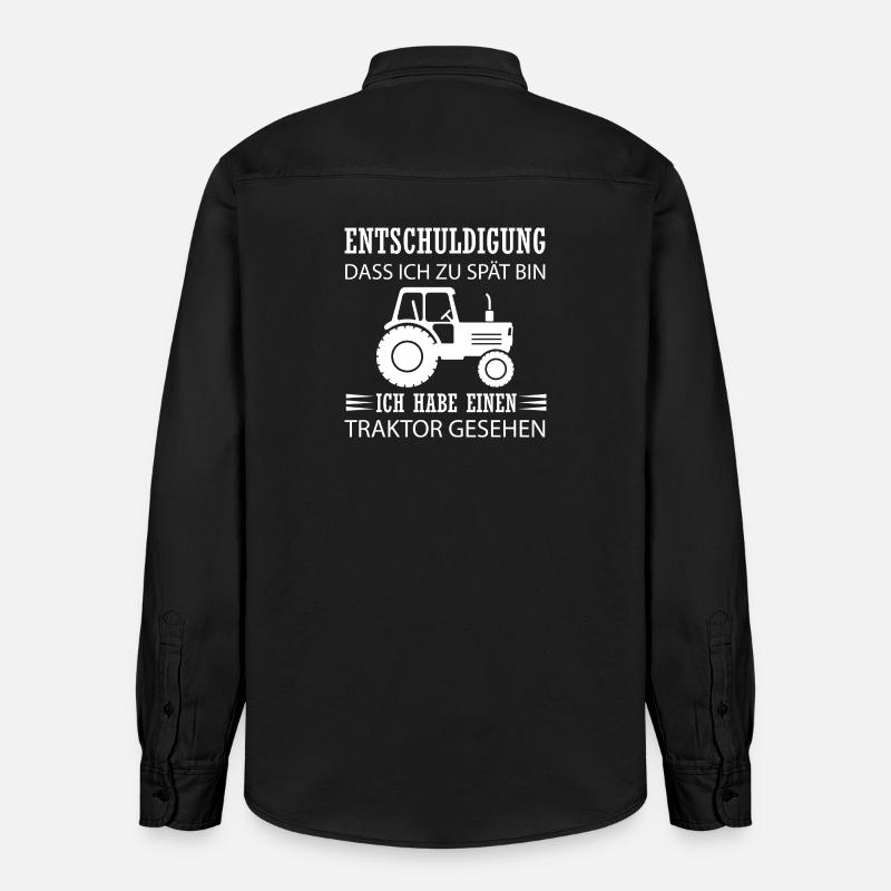 Ich habe einen Traktor gesehen - Relaxed Fit Unisex Organic Hemd von Stanley/Stella - washed Black