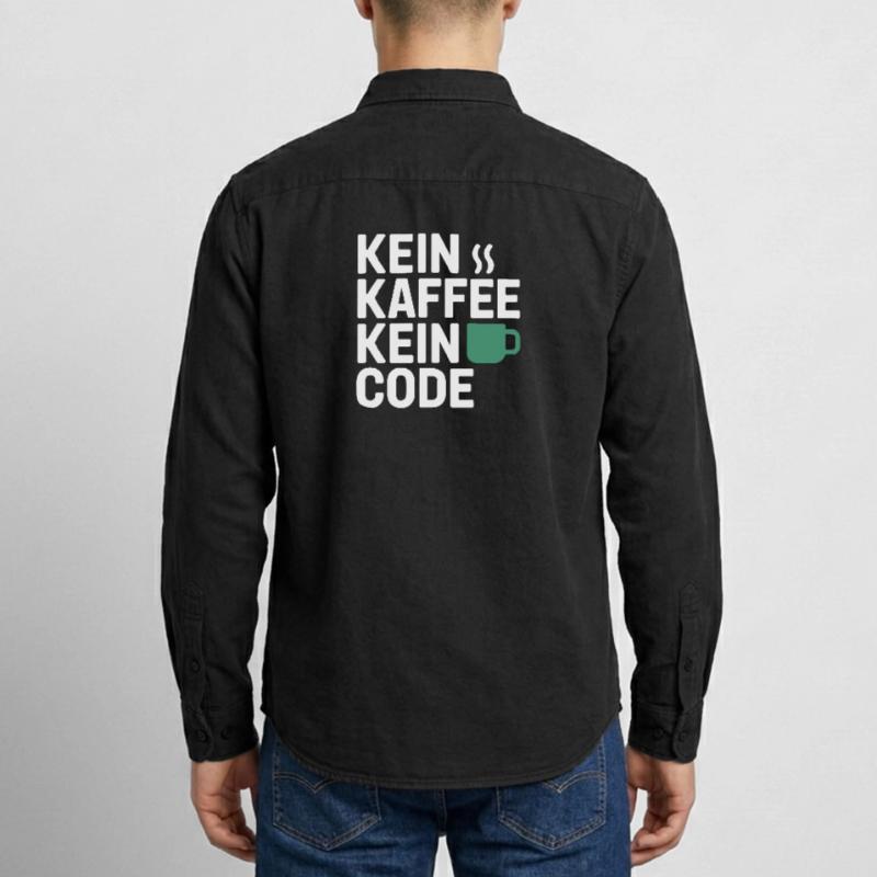 Kein Kaffee Kein Code Programmierer Informatiker Relaxed Fit Unisex Organic Hemd von Stanley/Stella