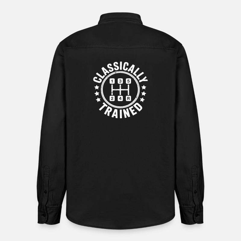 Classically Trained Auto Schaltgetriebe - Relaxed Fit Unisex Organic Hemd von Stanley/Stella - washed Black