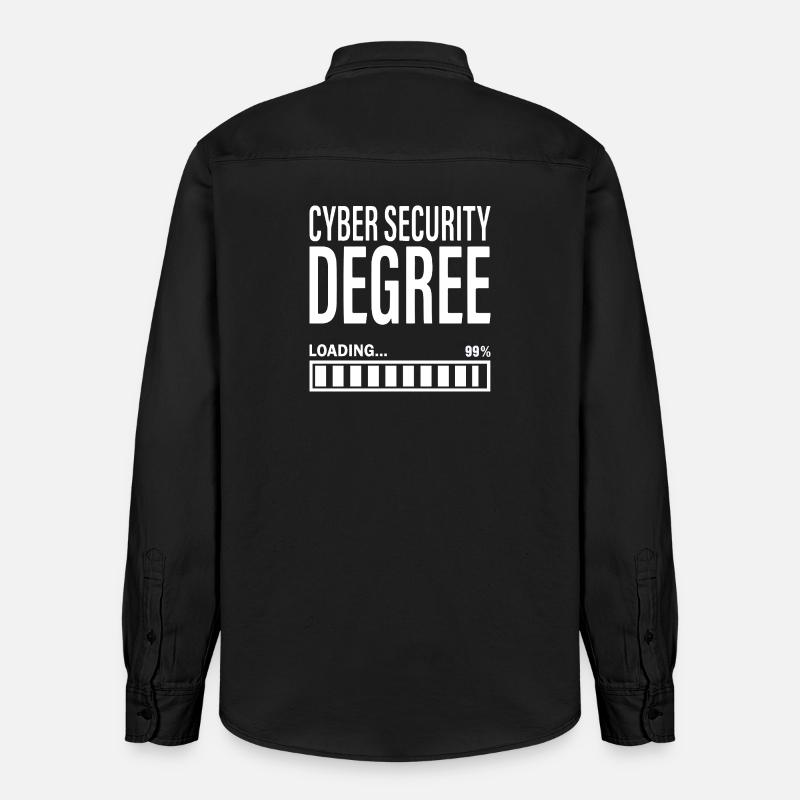Cybersecurity Student Engineer Cyber Security - Relaxed Fit Unisex Organic Shirt by Stanley/Stella - washed black