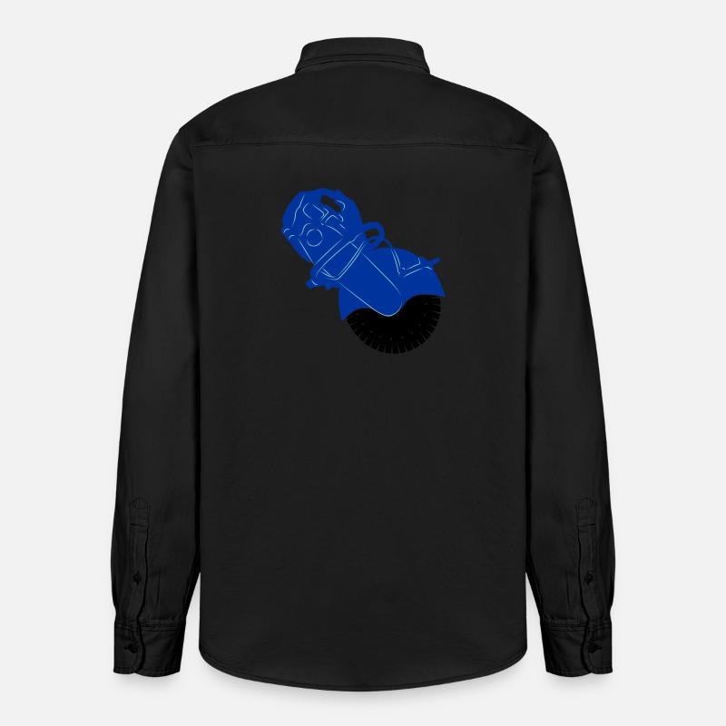 Pflastersteinsäge oder Steinsägemaschine - Relaxed Fit Unisex Organic Hemd von Stanley/Stella - washed Black