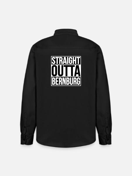 Straight Outta Bernburg - Relaxed Fit Unisex Organic Shirt by Stanley/Stella - washed black