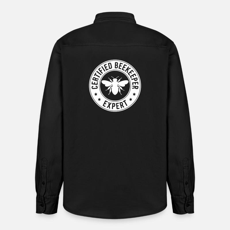 Beekeeper Beekeeper Beekeeper Beekeeping Gift - Relaxed Fit Unisex Organic Shirt by Stanley/Stella - washed black