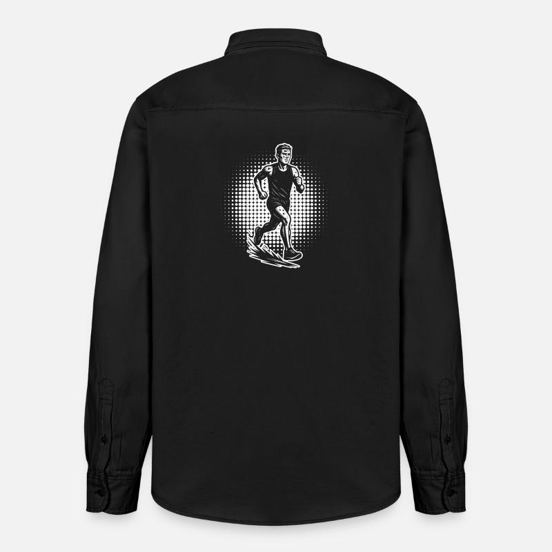 Focus purement sur la course - Chemise unisexe coupe décontractée bio Stanley/Stella - noir délavé