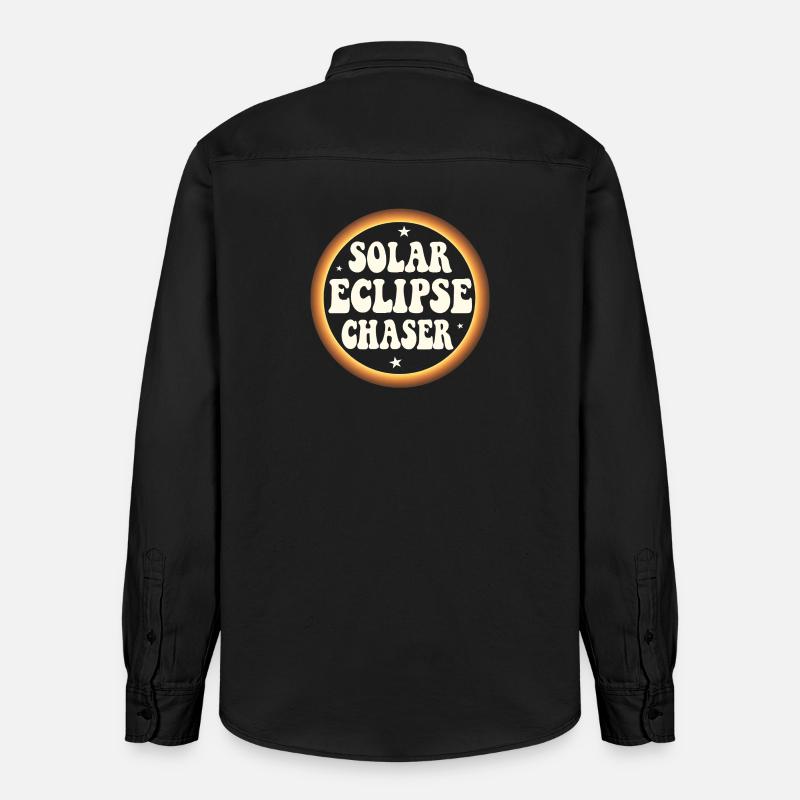 Solar eclipse chaser - Relaxed Fit Unisex Organic Hemd von Stanley/Stella - washed Black
