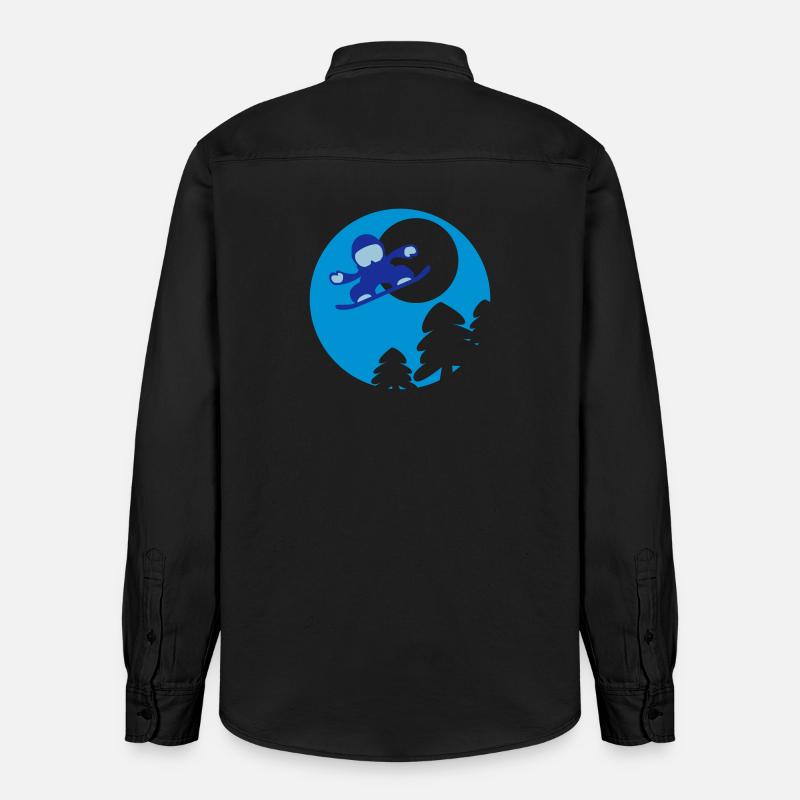 snowboader2 - Chemise unisexe coupe décontractée bio Stanley/Stella - noir délavé