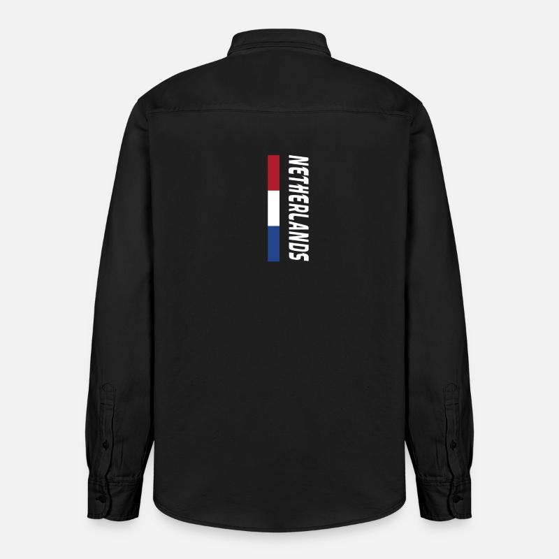 Pays-Bas / Cadeau / Idée cadeau - Chemise unisexe coupe décontractée bio Stanley/Stella - noir délavé