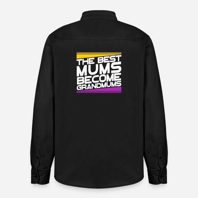 Oma Glückwunsch Großmutter Großmama Statement - Relaxed Fit Unisex Organic Hemd von Stanley/Stella - washed Black