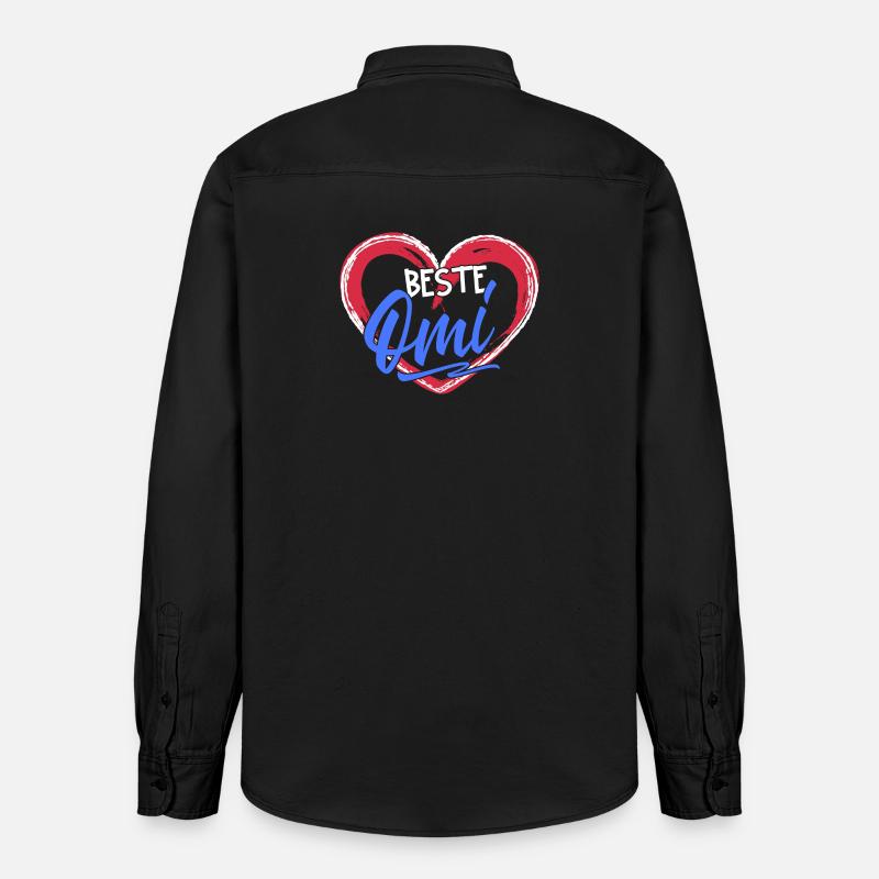 Großmama Glückwunsc Statement Beste Oma Großmutter - Relaxed Fit Unisex Organic Hemd von Stanley/Stella - washed Black