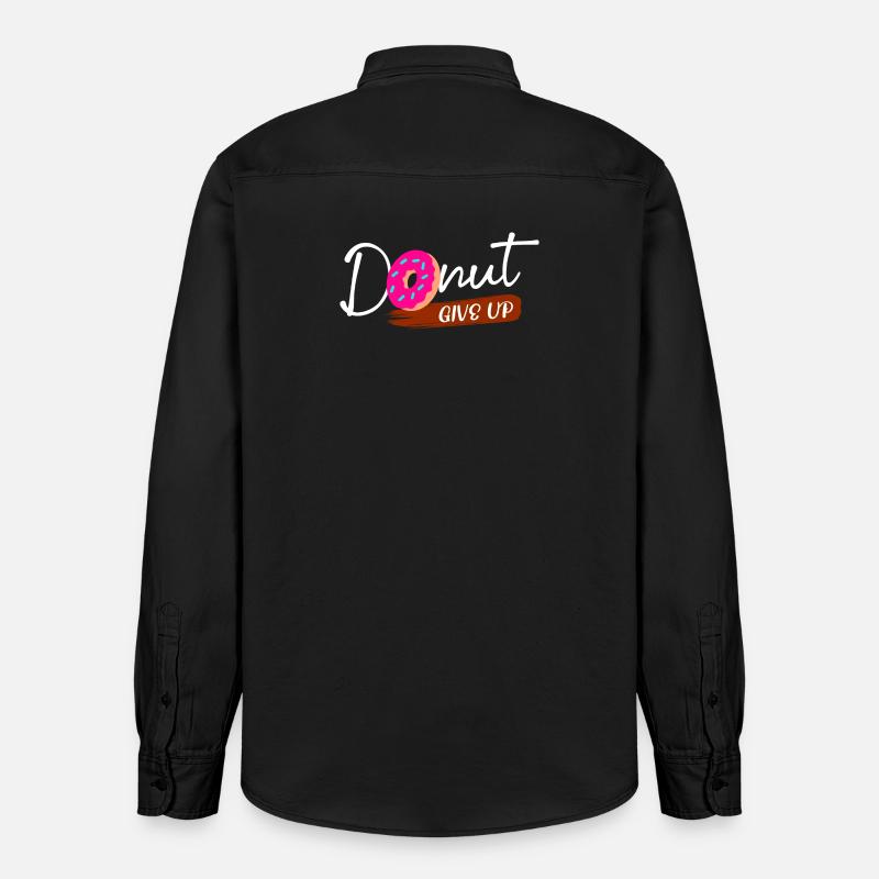 Bonbons Déclaration Donut Snacking Cuisson - Chemise unisexe coupe décontractée bio Stanley/Stella - noir délavé