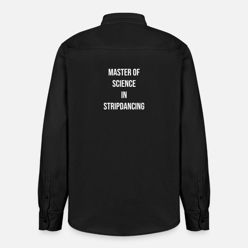 Maître en sciences en striptease - Chemise unisexe coupe décontractée bio Stanley/Stella - noir délavé
