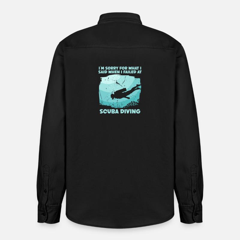 Scuba Diver Océan Plongeur - Chemise unisexe coupe décontractée bio Stanley/Stella - noir délavé
