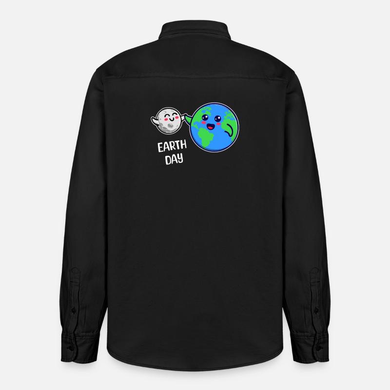 Mutter Erde Umwelt Umweltfreundlich Statement - Relaxed Fit Unisex Organic Hemd von Stanley/Stella - washed Black
