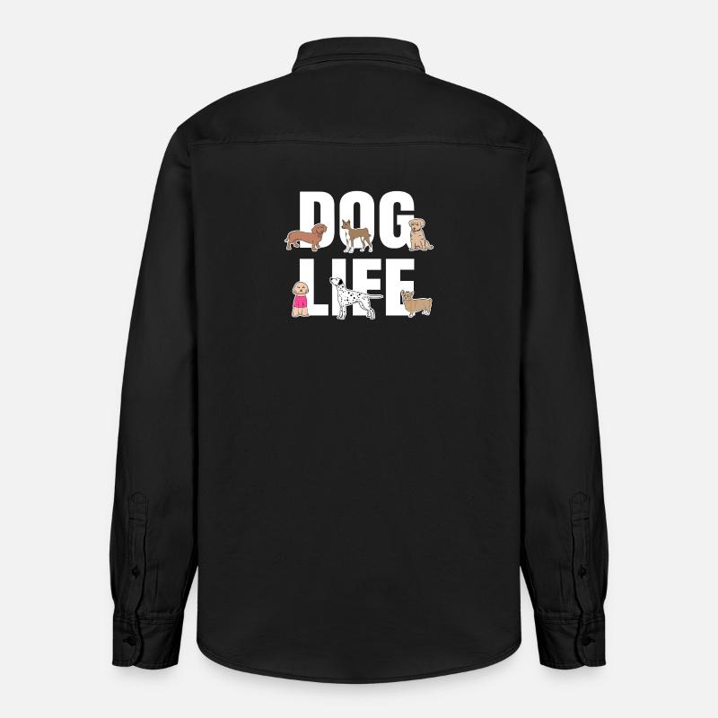 Déclaration de chiot animal préféré - Chemise unisexe coupe décontractée bio Stanley/Stella - noir délavé