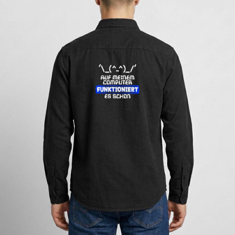 Computer Developer Softwareentwickler Statement Relaxed Fit Unisex Organic Hemd von Stanley/Stella