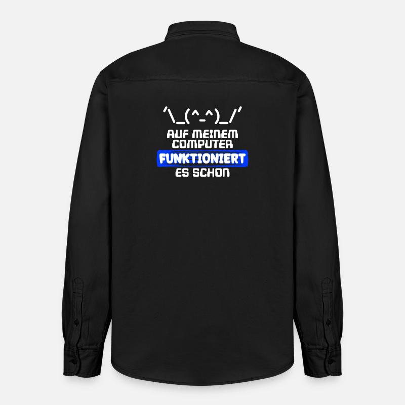 Computer Developer Software Developer Statement - Relaxed Fit Unisex Organic Shirt by Stanley/Stella - washed black