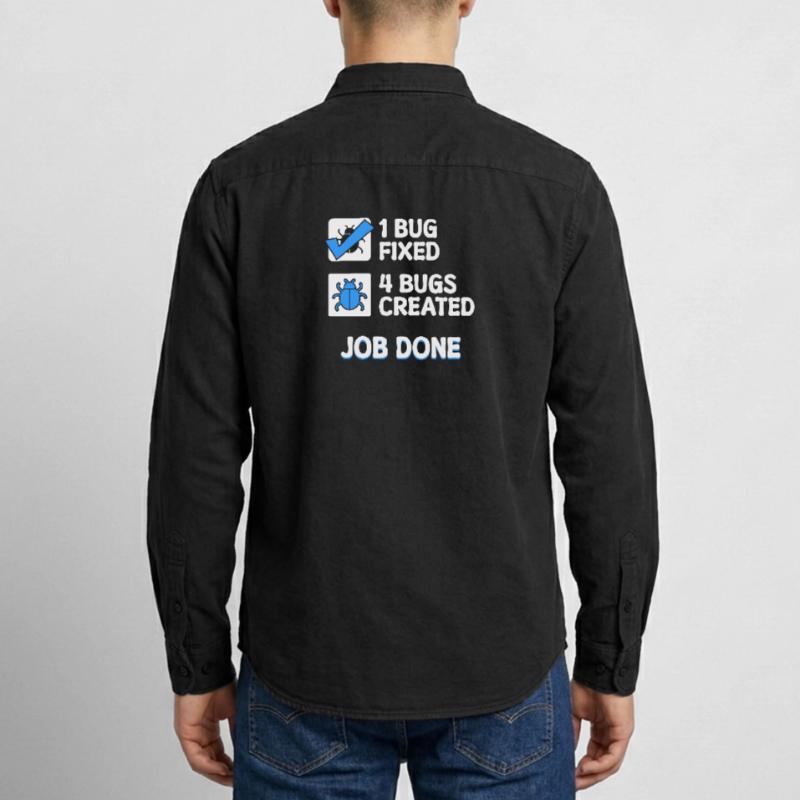 Correction de bugs Bugs de développeur Déclaration de code Informatique Chemise unisexe coupe décontractée bio Stanley/Stella